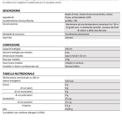 Condimento di Aceto Bianco